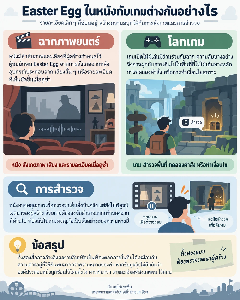 Easter Egg ในหนังกับเกมต่างกันอย่างไร