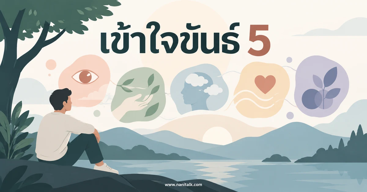 ขันธ์ 5 คืออะไร? เข้าใจรูป เวทนา สัญญา สังขาร วิญญาณ