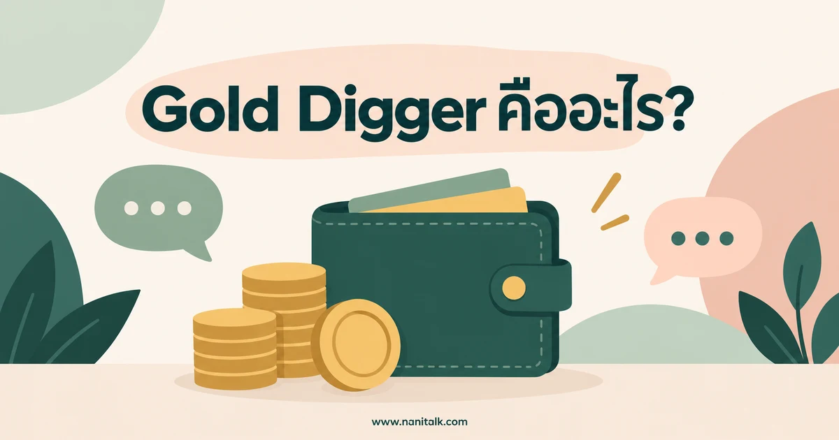 Gold Digger คืออะไร? เข้าใจคำว่านักขุดทองและขอบเขตเรื่องเงิน