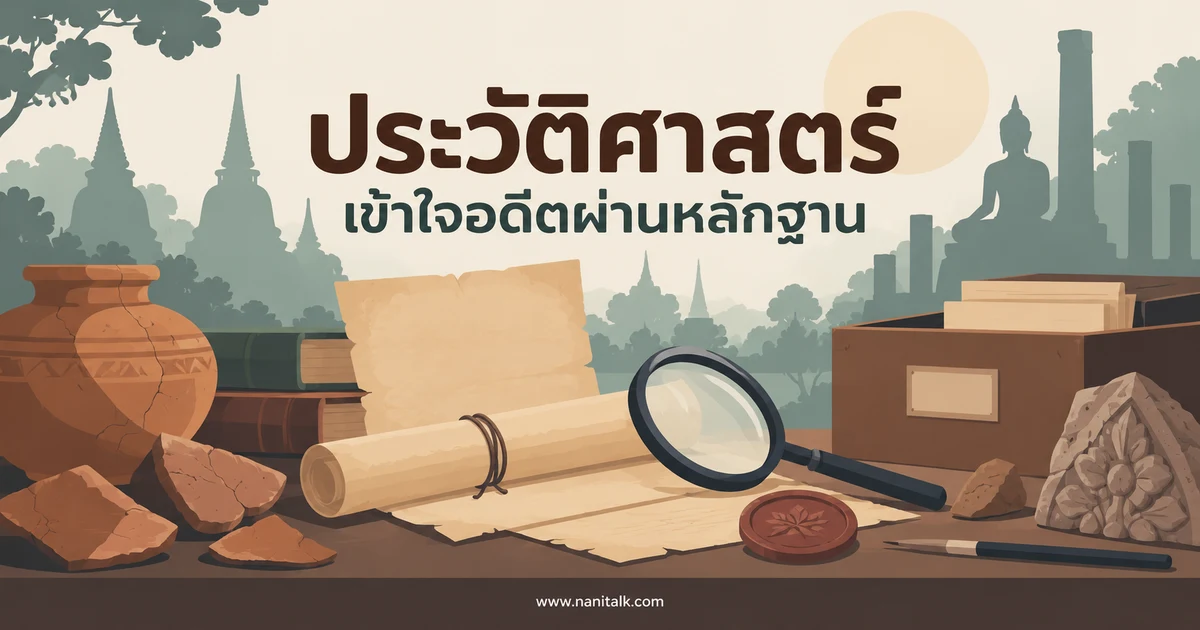 ประวัติศาสตร์คืออะไร? เข้าใจอดีตผ่านหลักฐานและการตีความ
