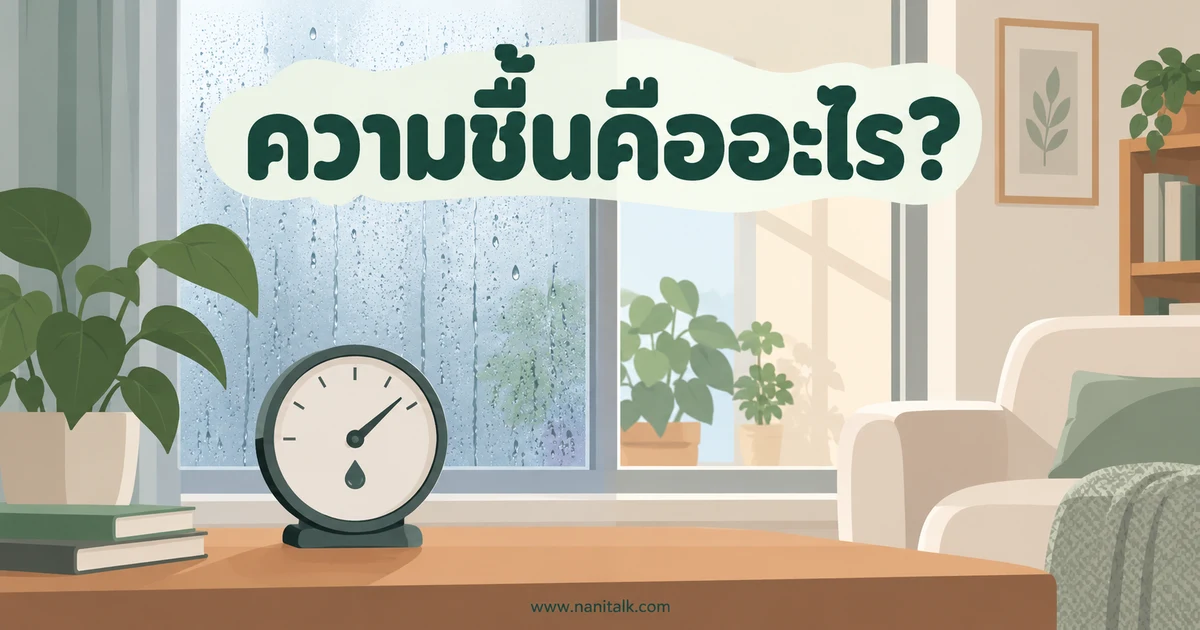 ความชื้นคืออะไร? อ่านค่าให้เข้าใจและจัดการความอับชื้นในบ้าน