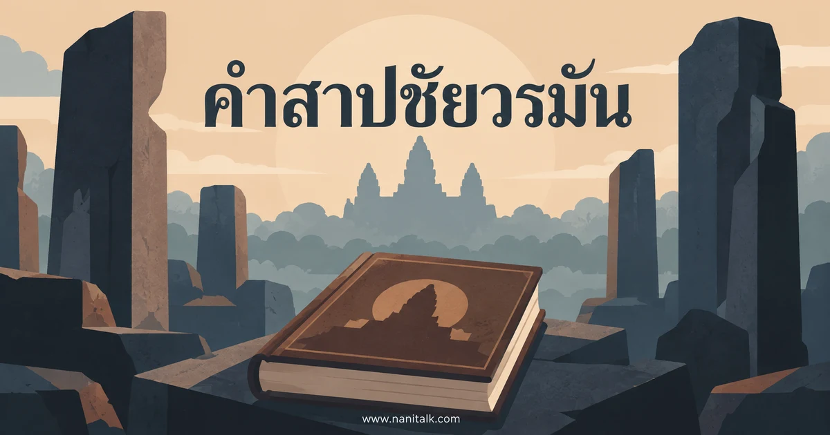 คำสาปชัยวรมันคืออะไร อ่านจารึกแยกจากเรื่องเล่า