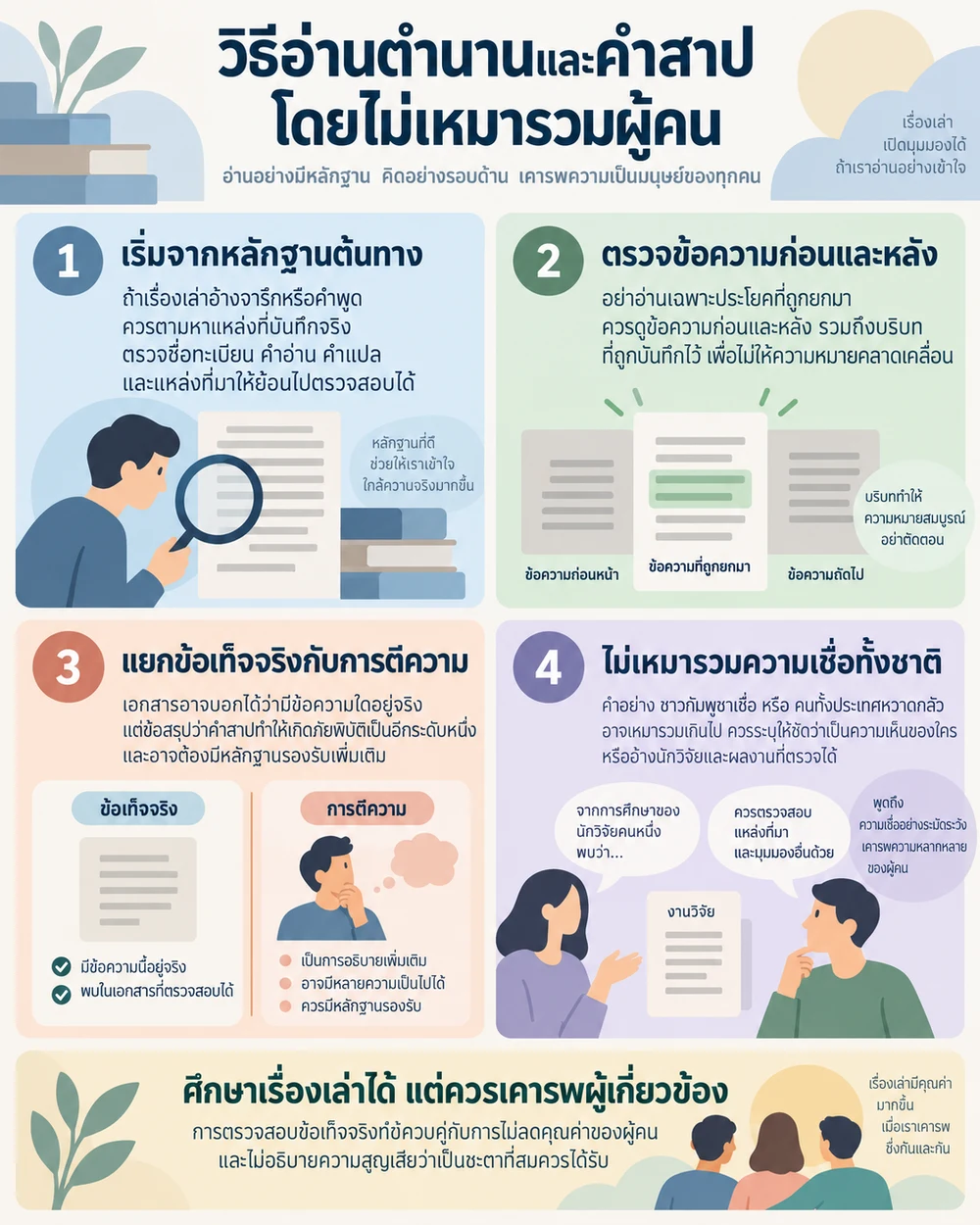 วิธีอ่านตำนานและคำสาปโดยไม่เหมารวมผู้คน