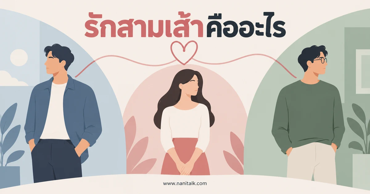 รักสามเส้าคืออะไร เข้าใจความสัมพันธ์และรับมืออย่างมีขอบเขต
