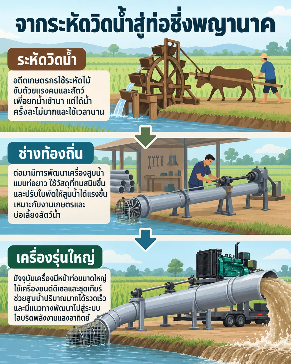 จากระหัดวิดน้ำสู่ท่อซิ่งพญานาค