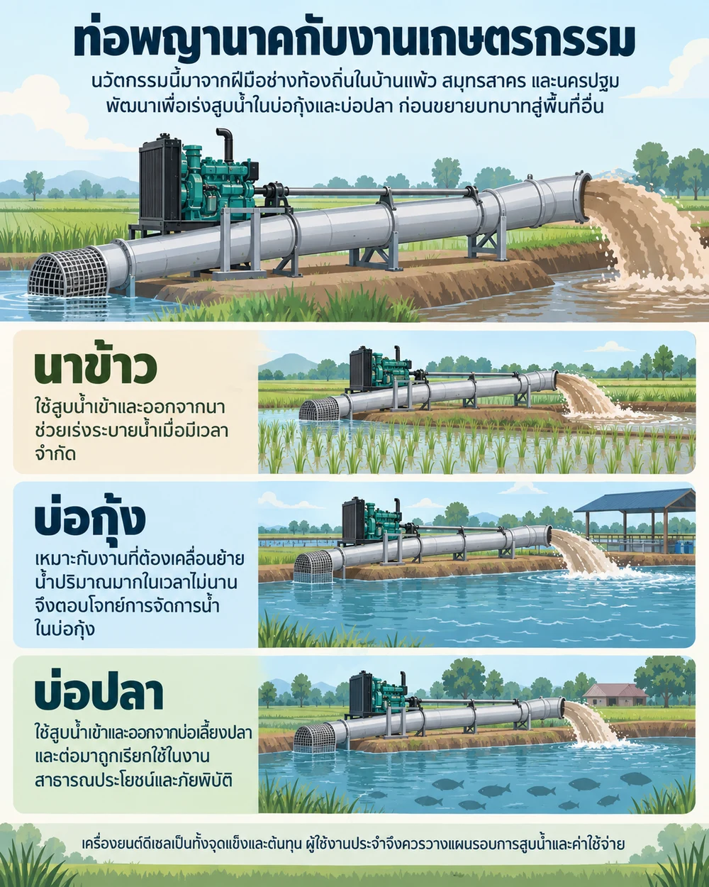 ท่อพญานาคกับงานเกษตรกรรม
