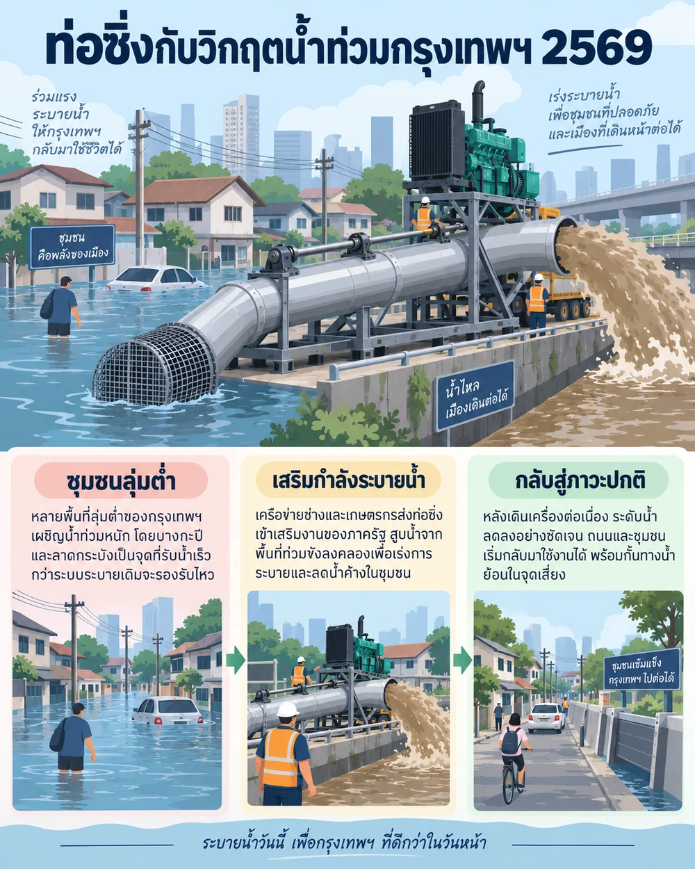 ท่อซิ่งกับวิกฤตน้ำท่วมกรุงเทพฯ 2569
