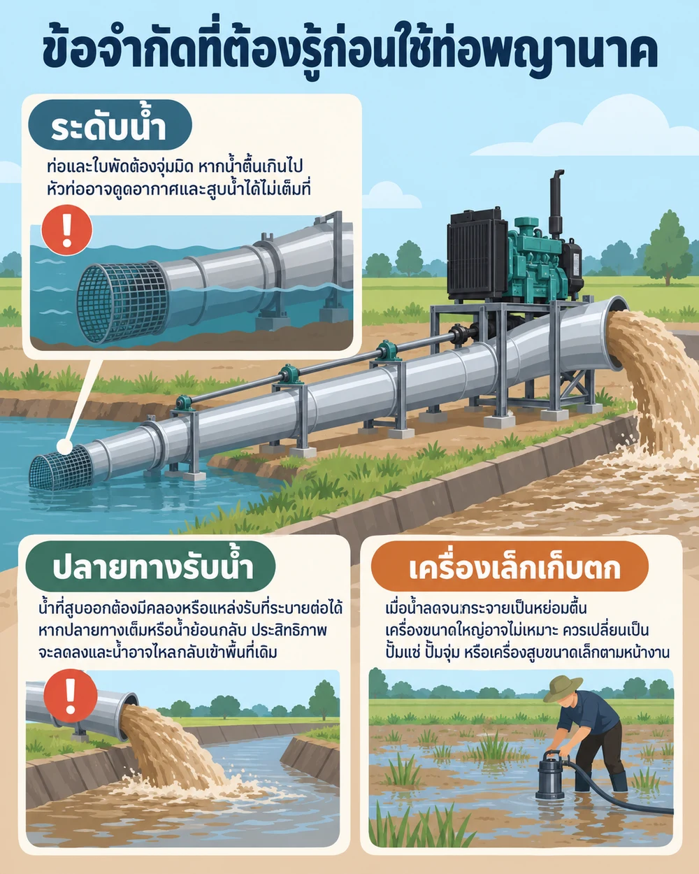 ข้อจำกัดที่ต้องรู้ก่อนใช้ท่อพญานาค