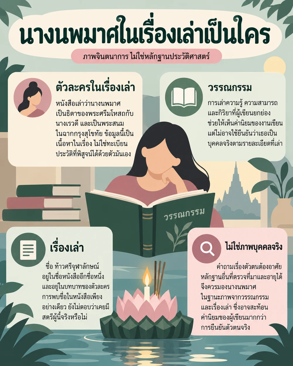 นางนพมาศในเรื่องเล่าเป็นใคร