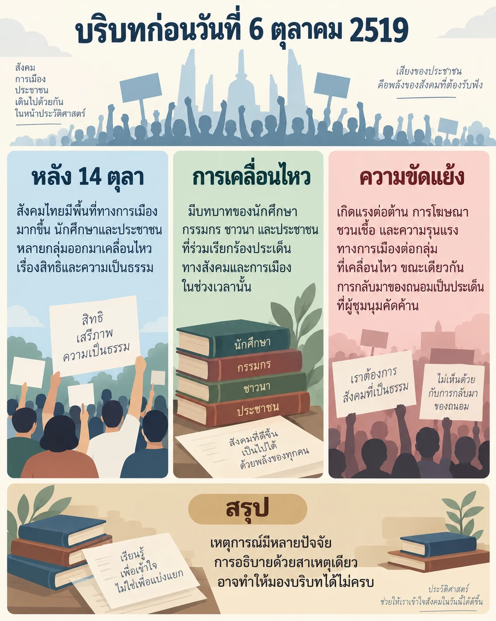 บริบทก่อนวันที่ 6 ตุลาคม 2519