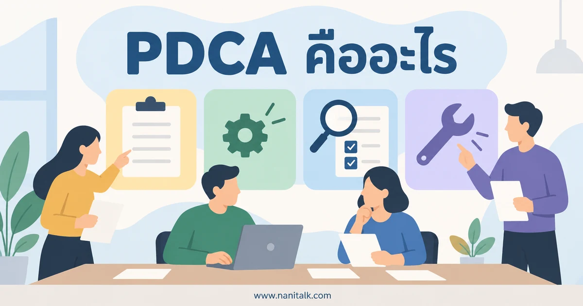 PDCA คืออะไร 4 ขั้นตอนและตัวอย่างการปรับปรุงงาน