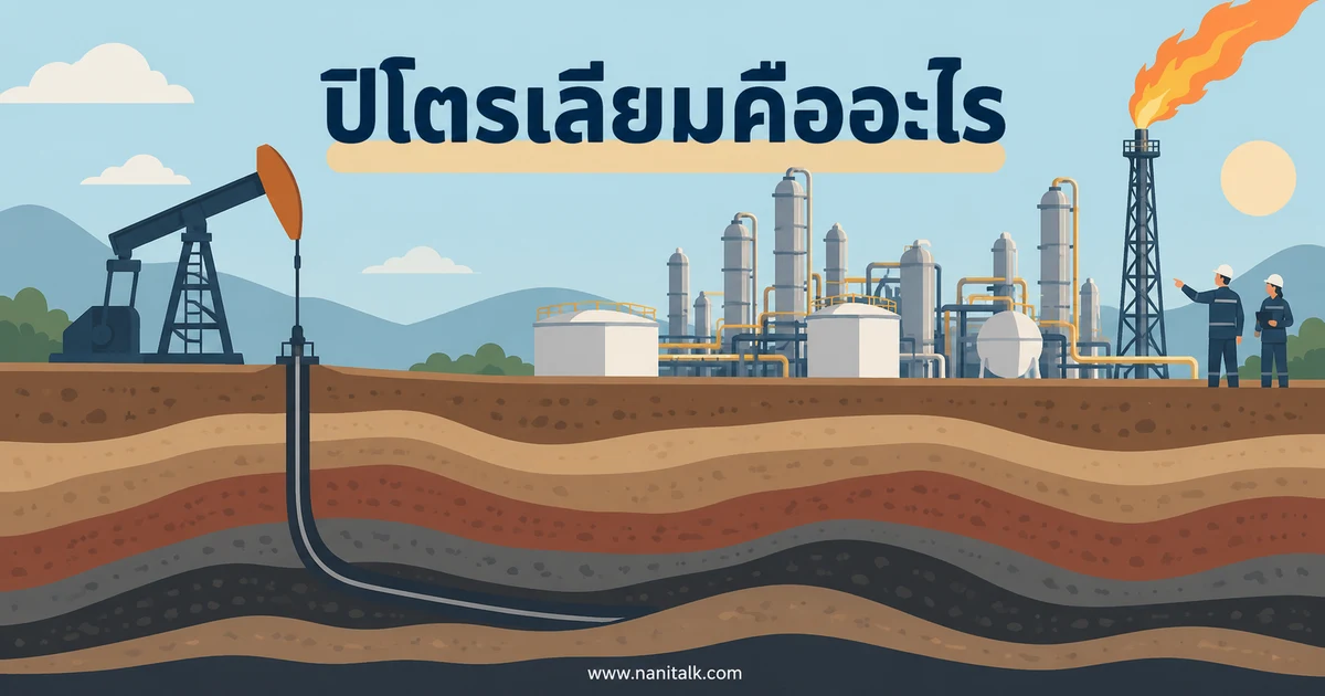 ปิโตรเลียมคืออะไร การเกิด การกลั่น และประโยชน์ในชีวิตประจำวัน