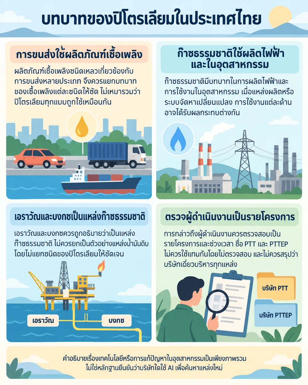 บทบาทของปิโตรเลียมในประเทศไทย