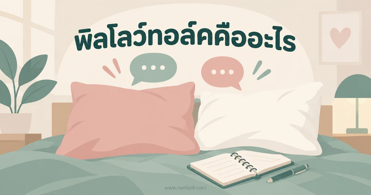 พิลโลว์ทอล์ค (Pillow Talk) คืออะไร คุยอย่างไรให้เข้าใจกัน