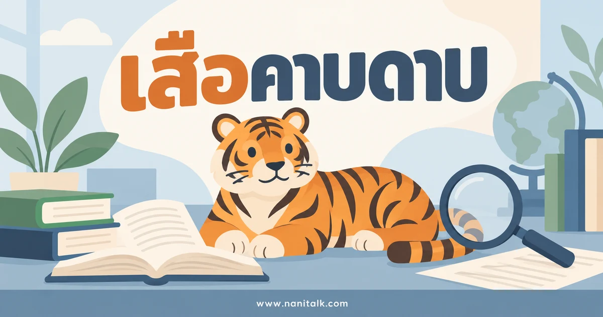 เสือคาบดาบตาแดงและตาฟ้า ต่างกันอย่างไร? อ่านเครื่องหมายให้ถูก