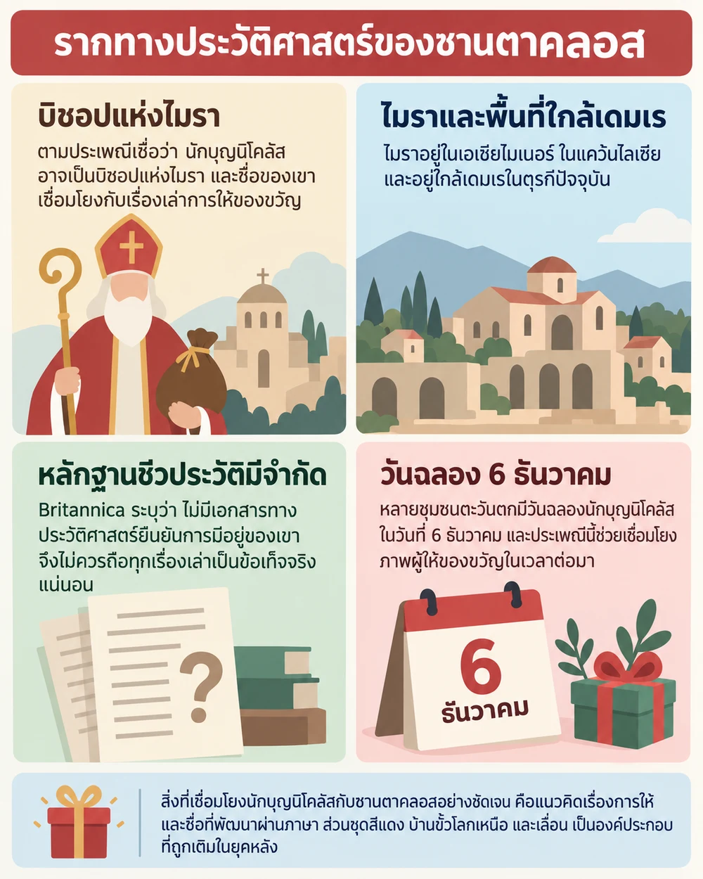 รากทางประวัติศาสตร์ของซานตาคลอส