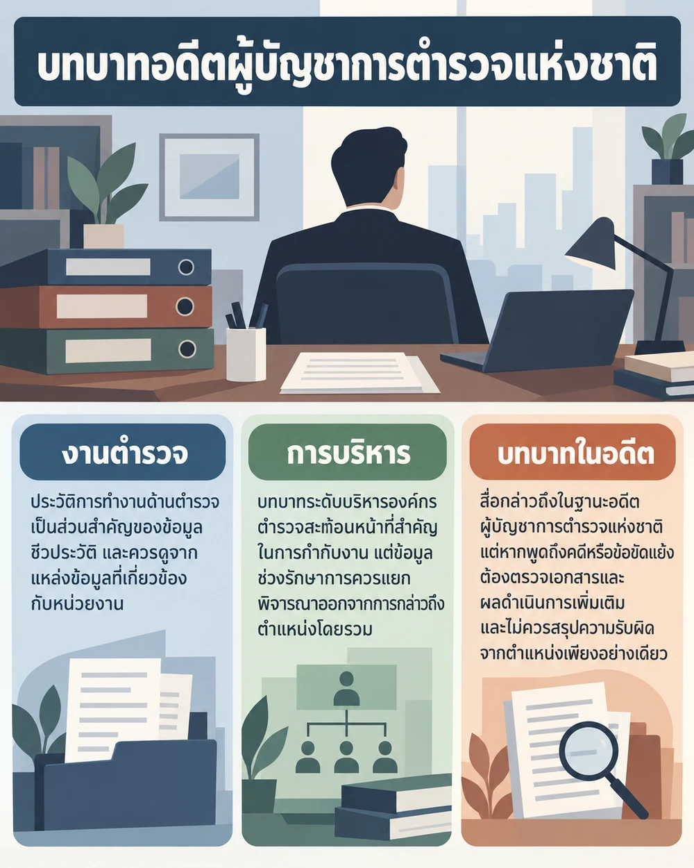 บทบาทอดีตผู้บัญชาการตำรวจแห่งชาติ