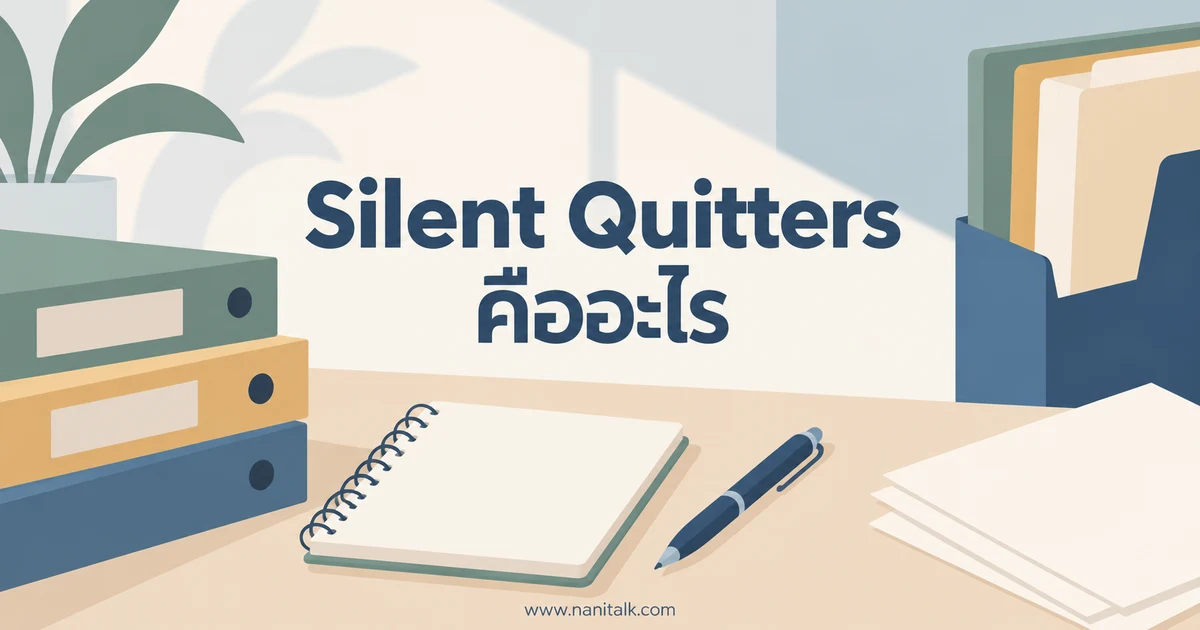 Silent Quitters คืออะไร แยกการตั้งขอบเขตงานจากความผูกพัน