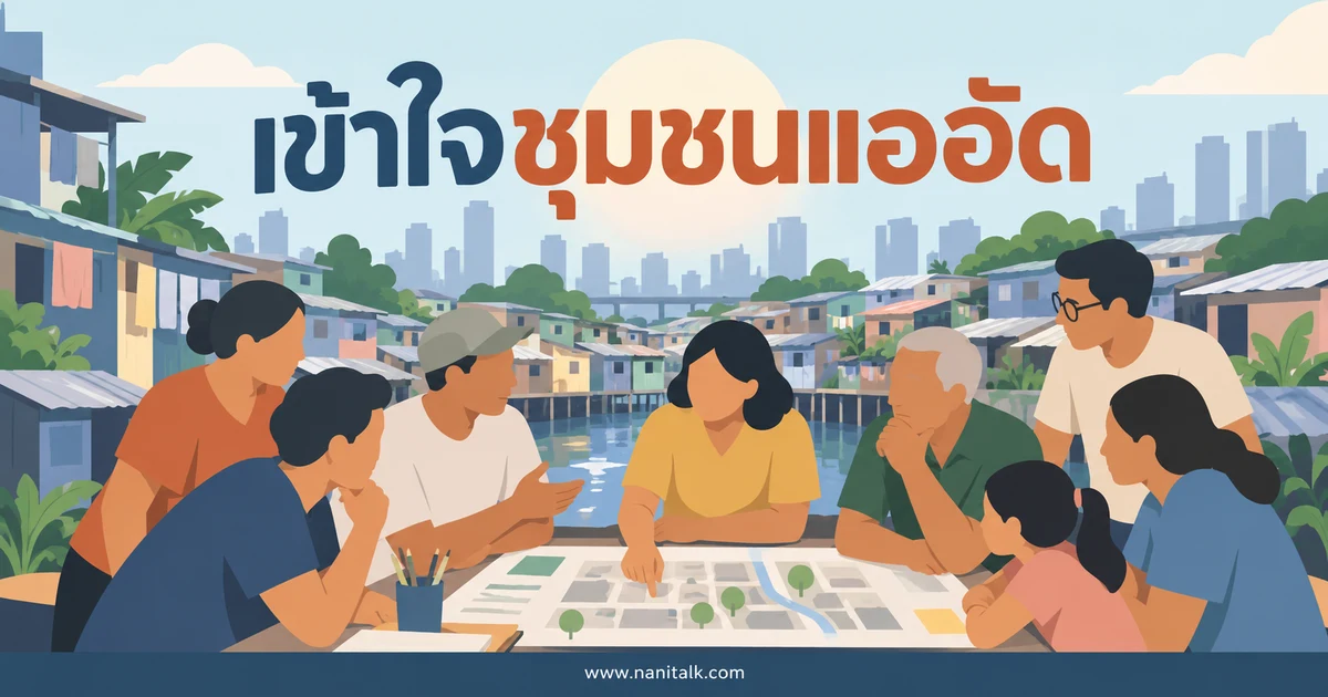 สลัมหรือชุมชนแออัดคืออะไร? เข้าใจที่อยู่อาศัยและทางออกของเมือง