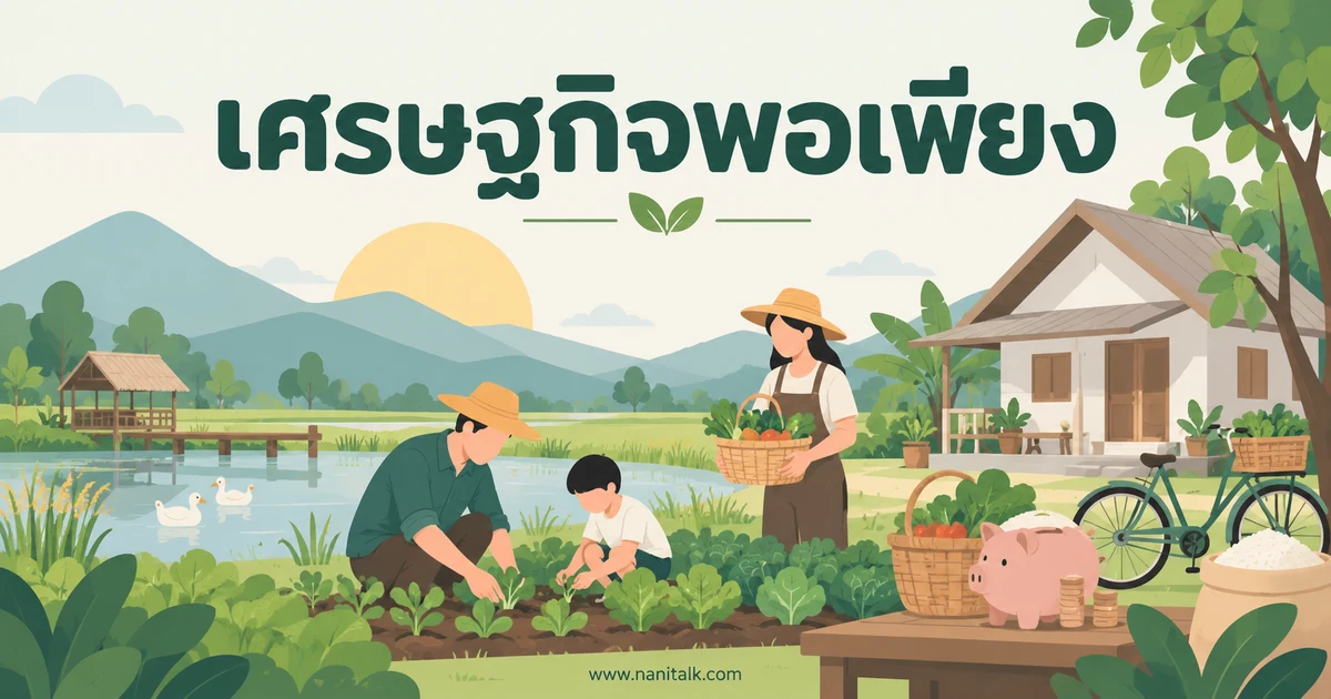 เศรษฐกิจพอเพียงคืออะไร? หลัก 3 ห่วง 2 เงื่อนไขและการนำไปใช้