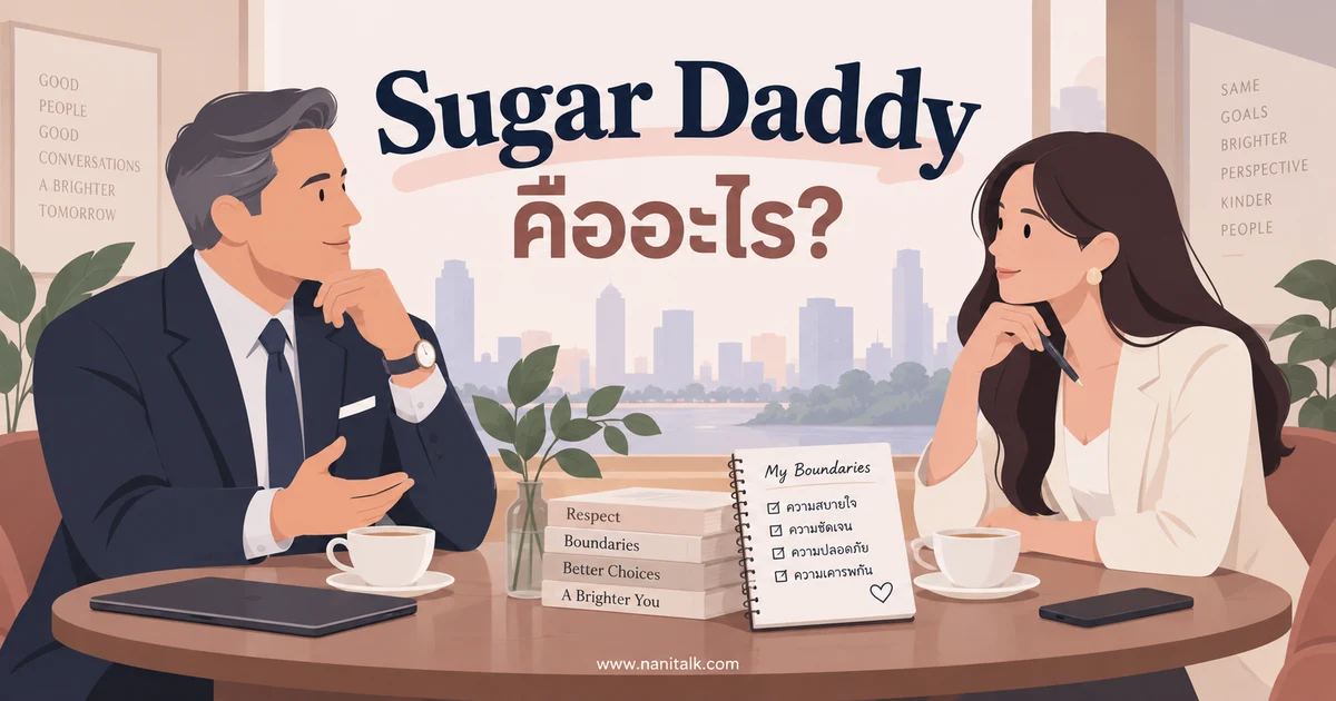 Sugar Daddy คืออะไร? เข้าใจความหมาย เงิน และขอบเขตความสัมพันธ์