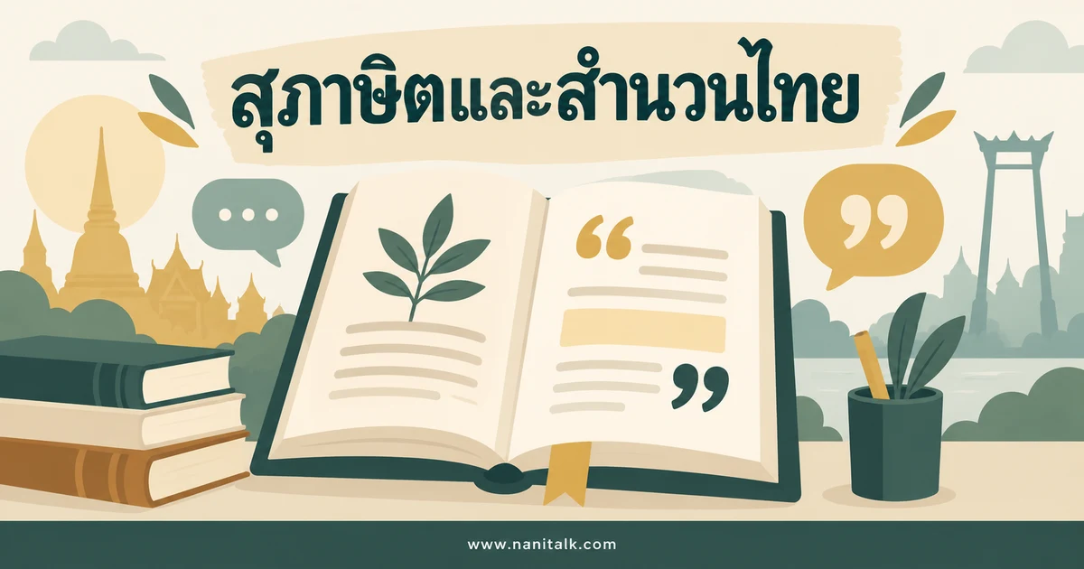 94 สุภาษิต คำพังเพย และสำนวนไทย พร้อมความหมาย