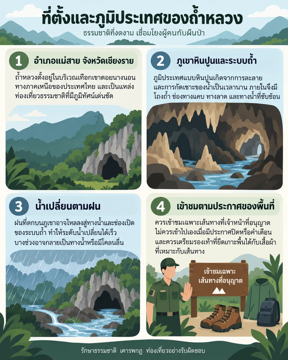 ที่ตั้งและภูมิประเทศของถ้ำหลวง