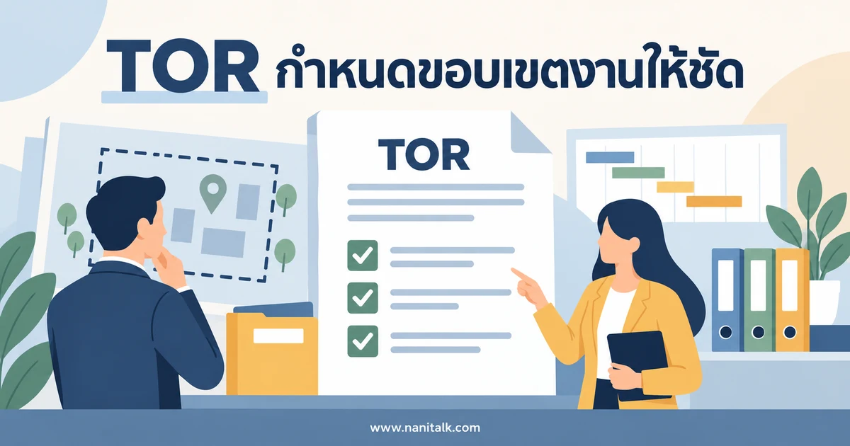 TOR คืออะไร? วิธีกำหนดขอบเขตงานและตรวจสิ่งส่งมอบ