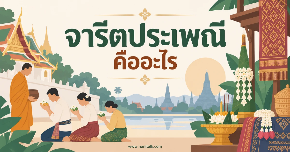 จารีตประเพณี คืออะไร ต่างจากขนบและธรรมเนียมอย่างไร
