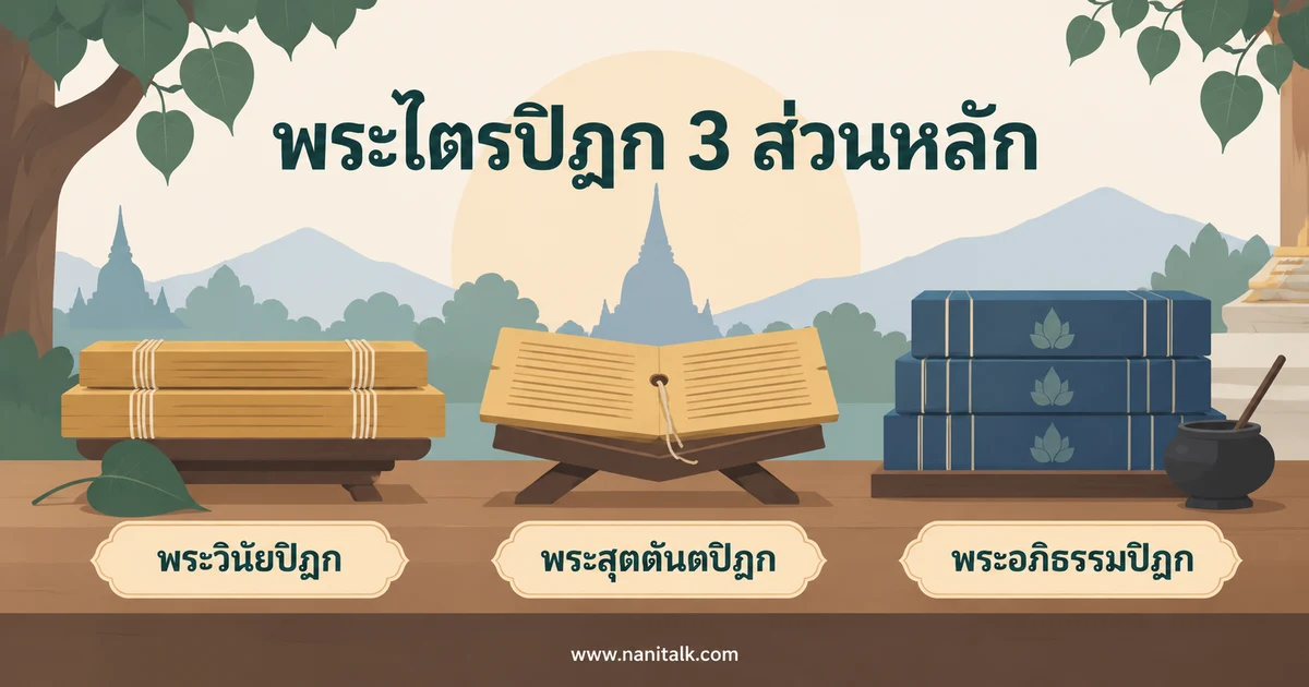 พระไตรปิฎกคืออะไร? รู้จัก 3 ปิฎกและวิธีเริ่มศึกษา