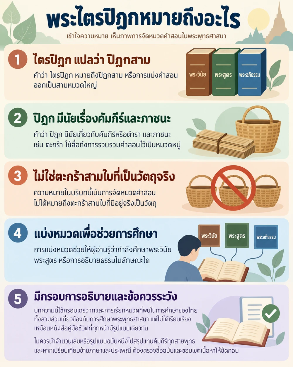 พระไตรปิฎกหมายถึงอะไร