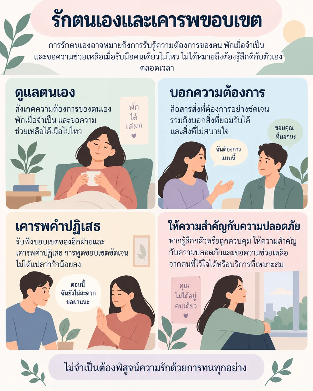 รักตนเองและเคารพขอบเขต