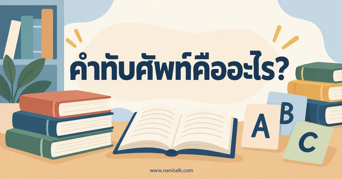 คำทับศัพท์คืออะไร? หลักการเขียนและต่างจากศัพท์บัญญัติอย่างไร