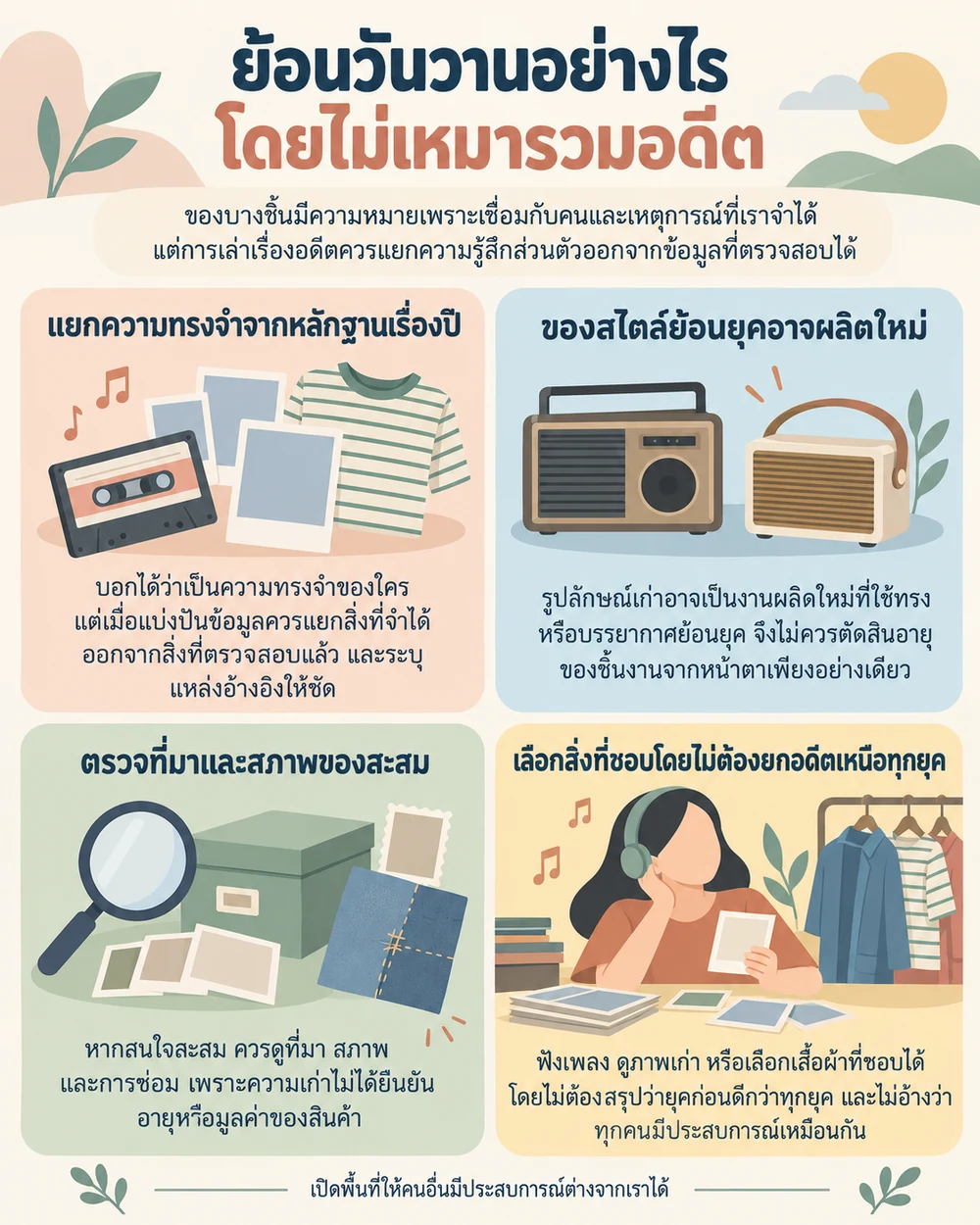 ย้อนวันวานอย่างไรโดยไม่เหมารวมอดีต