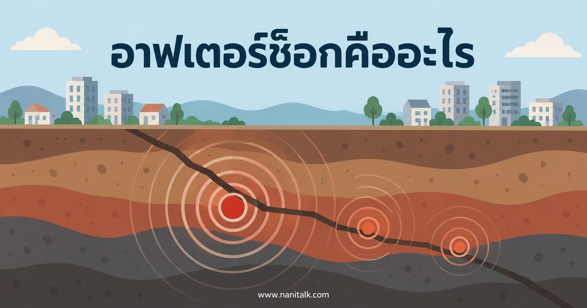 อาฟเตอร์ช็อกคืออะไร เกิดนานแค่ไหนและรับมืออย่างไร