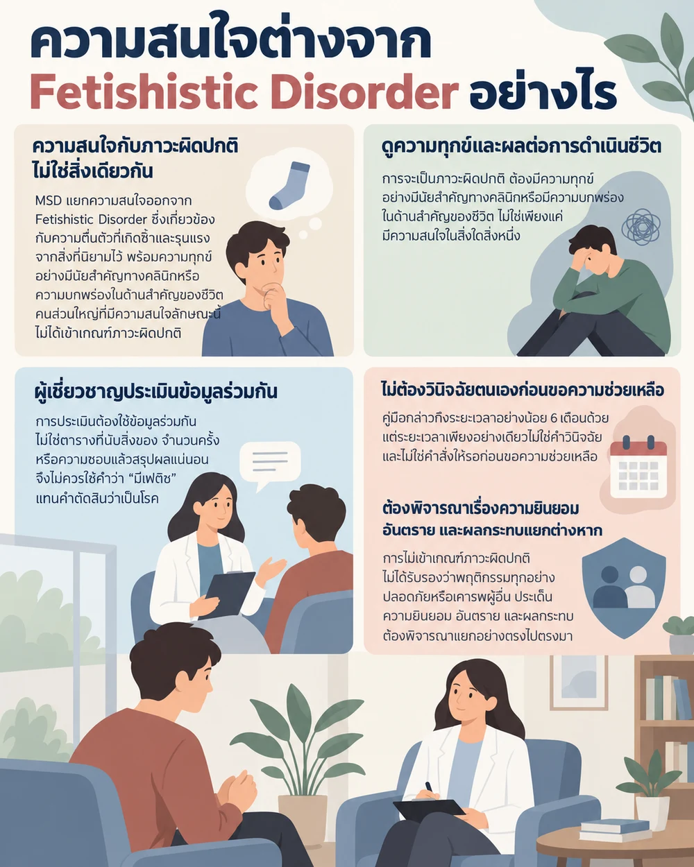 ความสนใจต่างจาก Fetishistic Disorder อย่างไร