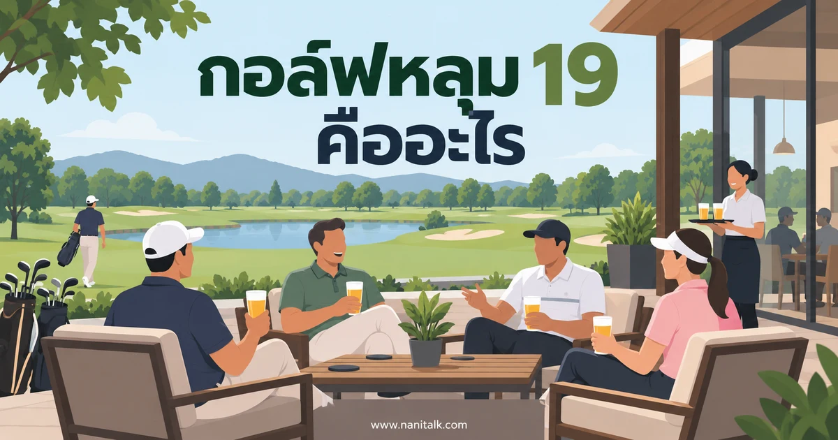 กอล์ฟหลุม 19 คืออะไร? ความหมายและขอบเขตหลังออกรอบ