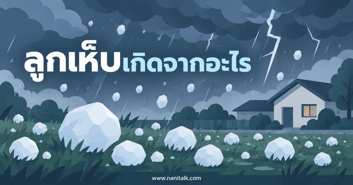 ลูกเห็บเกิดจากอะไร ต่างจากหิมะแค่ไหน อันตรายไหม และกินได้หรือไม่