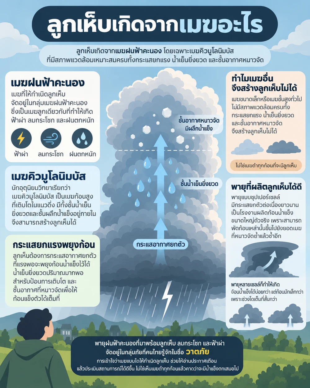 ลูกเห็บเกิดจากเมฆอะไร