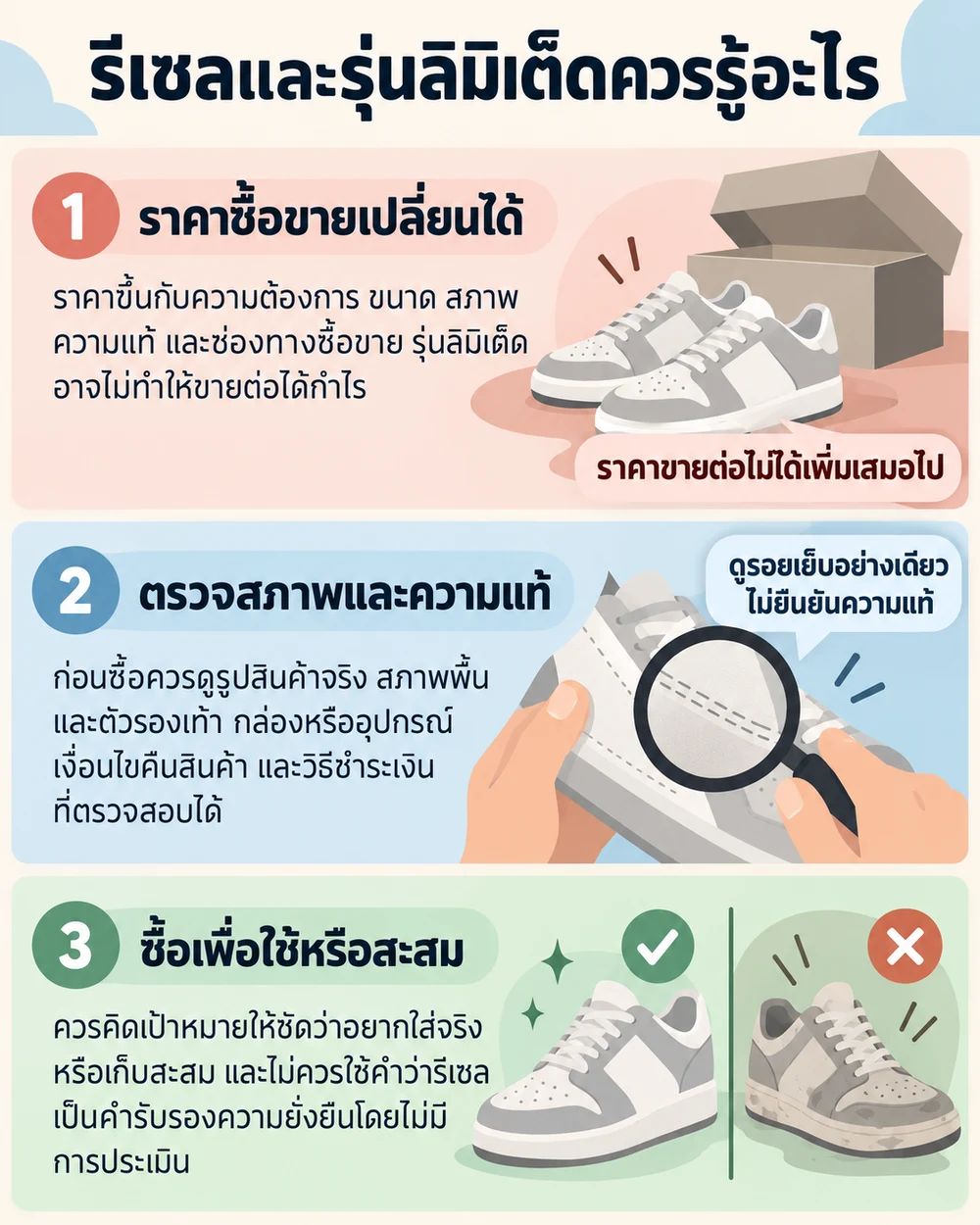 รีเซลและรุ่นลิมิเต็ดควรรู้อะไร