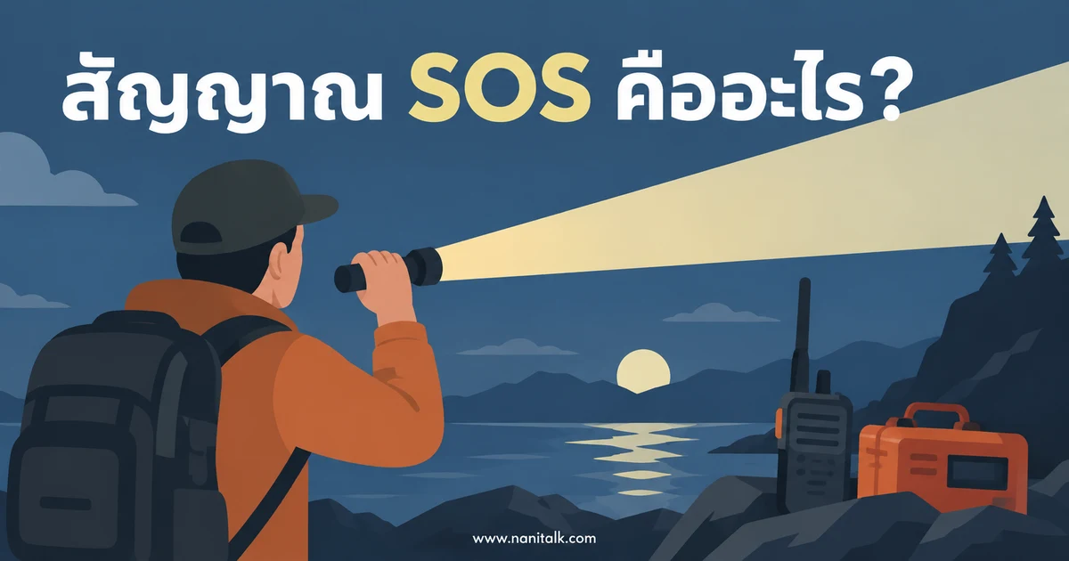 สัญญาณ SOS คืออะไร? ความหมาย รหัสมอร์ส และข้อควรรู้