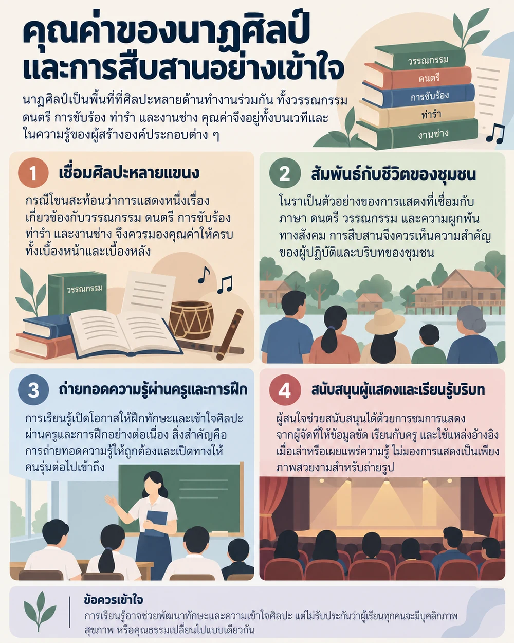 คุณค่าของนาฏศิลป์และการสืบสานอย่างเข้าใจ