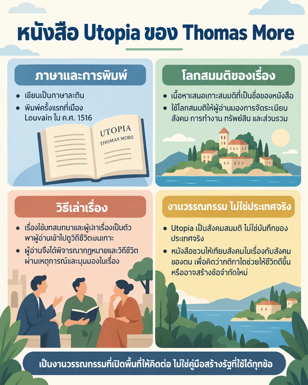 หนังสือ Utopia ของ Thomas More